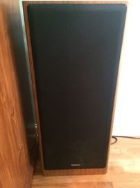One of Pair of Tall Technics Speakers