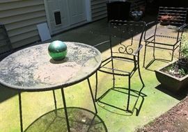 Wrough Iron Table and Chairs