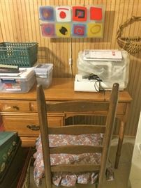Small Desk & Chair, Singer Sewing Machine