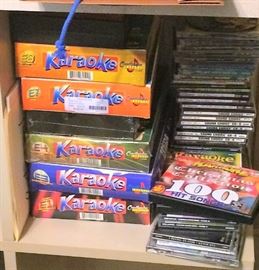 Some of the Large Library of Karaoke CDs