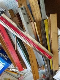vintage office supply, rulers