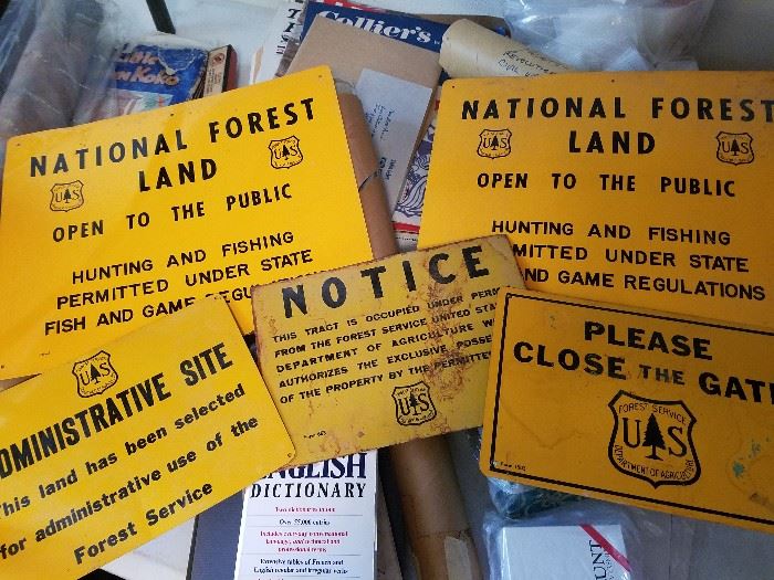 old signs, National Forest