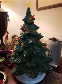 light up ceramic Christmas tree