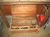 Tool chest with old tools
