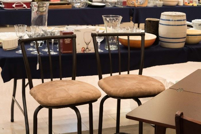 We have two sets of barstools in this sale!