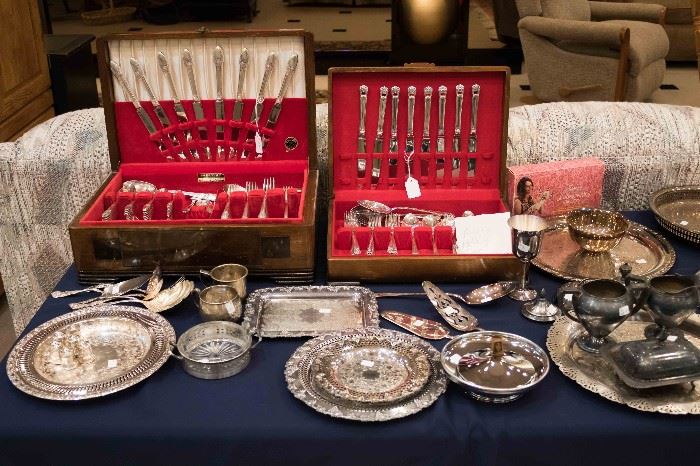 We have LOTS of vintage silverware and sets to choose from.  