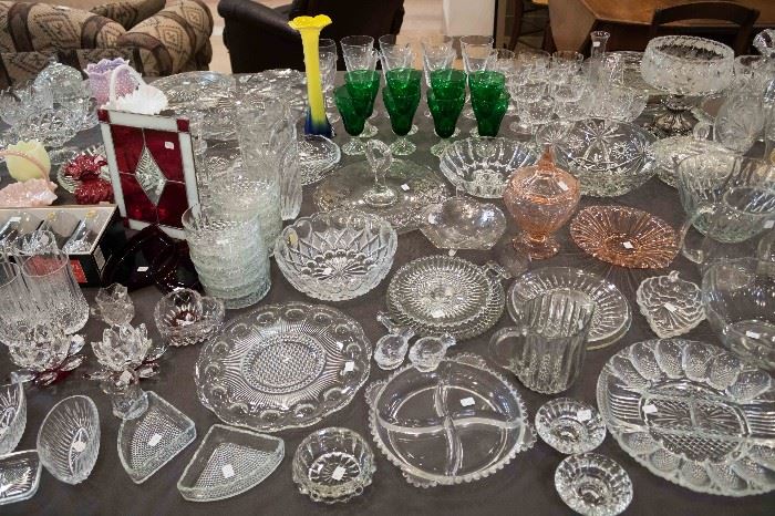 You'll find some Fenton Glassware mixed in on various tables!