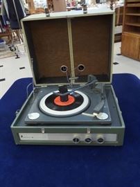 Vintage JC Penney record player in working condition.