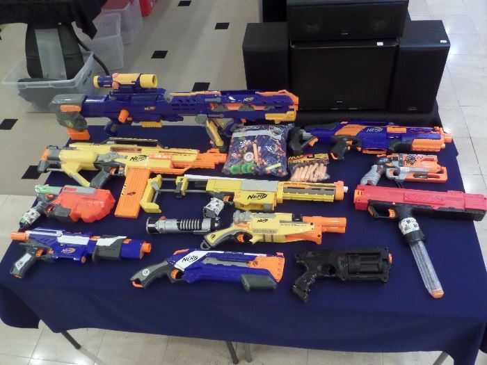 We are selling these nerf guns by the lot!