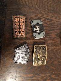 Collection of belt buckles 