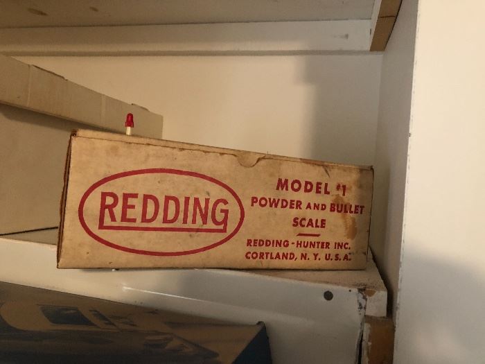 Vintage Redding powder bullet scale