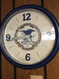 NRA wall clock and other collector items