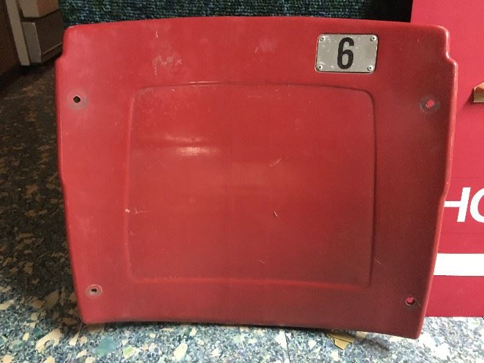 Original Busch Stadium Seat Back. St. Louis Cardinals.
