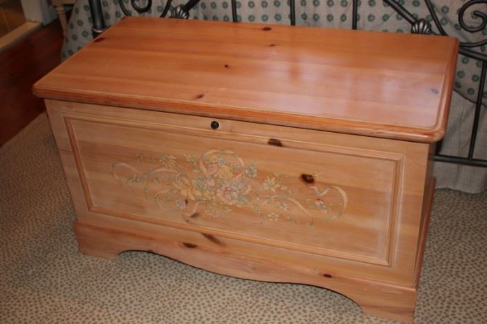Stenciled Chest