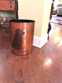 trash can hunting dog
