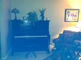 Black upright Marlowe piano