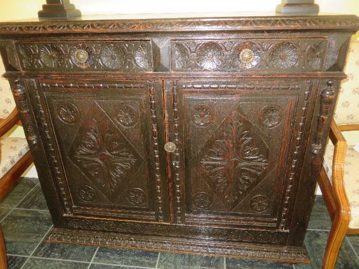 WELSH CARVED JACOBEAN STYLE CHEST
