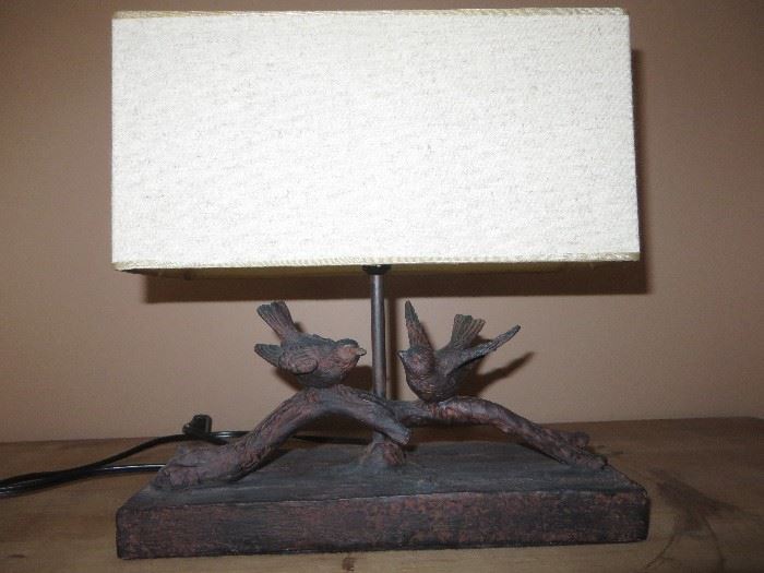 BIRDS ON BRANCH ACCENT LAMP
RECTANGLE SHADE
(pair)