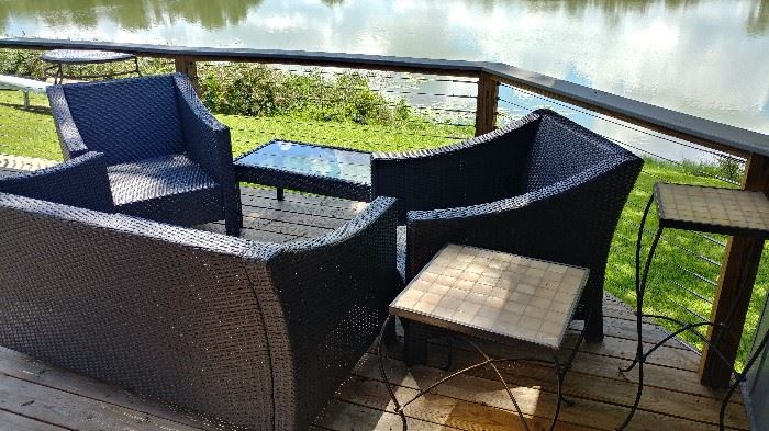 Variety of patio furniture