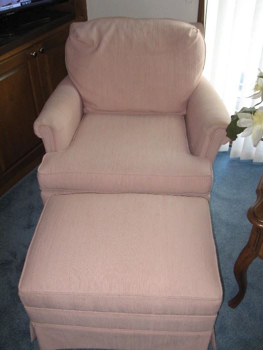 Side Chair with Ottoman...