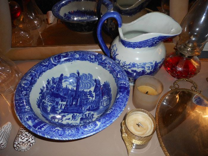 Victoria Ware Ironstone Bowl and Pitcher