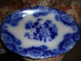 Cambridge New Wharf Flow Blue Platter