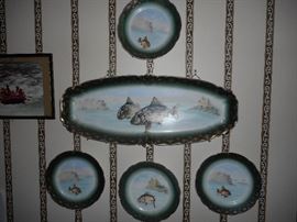 Carlsbad Austria A de R & Co Fish Plate Set