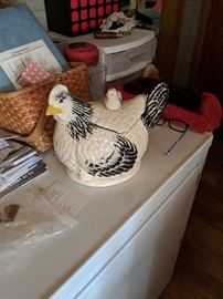 Chicken with Chick Cookie Jar