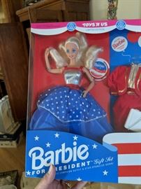 Barbie for President gift set 