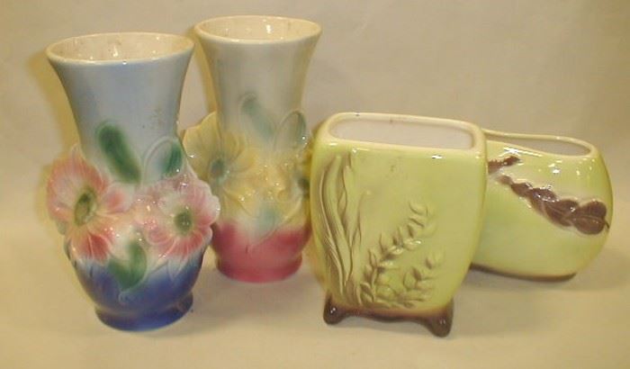 Royal Copley  pottery vases