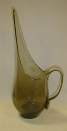 Modern glass pitcher