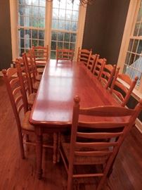 Kitchen table 12 chairs