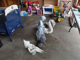 lawn ornaments, children toys