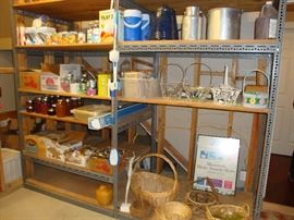 canning jars & supplies, camping supplies, baskets