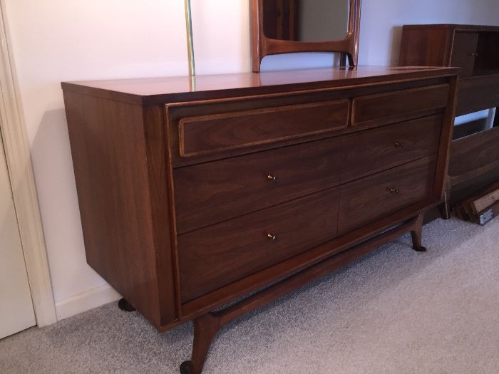 Kent Coffey “integrity “ dresser, mirror and bed frame.  