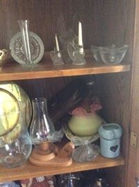 Fenton and vintage dishes