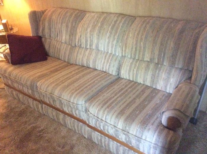 Tan patterned sofa/sleeper