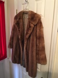 Mid length mink coat