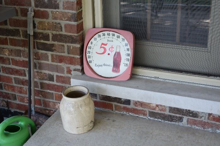 Coca Cola Thermometer & Pot
