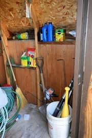 Baseball Bats, Garage Tools, & Gardening Items