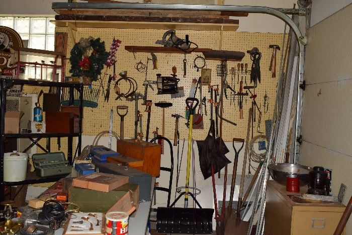 Lawn tools, tools, garage items