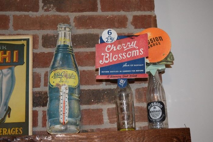 Vintage soda pop bottles