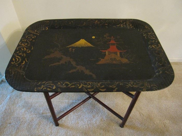 Vintage Japanese Tray & Stand