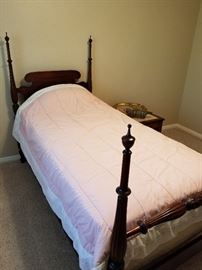 Antique twin bed. 