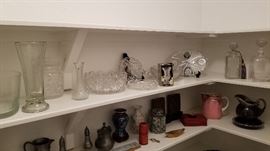 Glass, crystal, and knick knacks