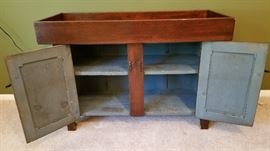 Antique Dry Sink  with recessed basin. Very nice piece to use for storage or as an accent piece.