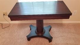 Antique folding top table
