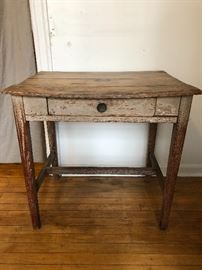 antique farm table