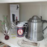Bar Items including Schlitz Ice Bucket