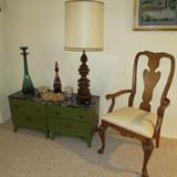 Marble Top Table and Thomasville Chair